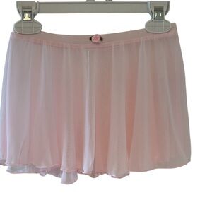 Elegant Pink Chiffon Skirt
